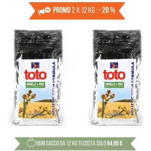 Toto Holistic Open Formula Agnello e Riso per Cani PROMO 2x12Kg (€ 64,80 A SACCO)