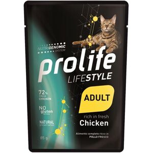 Prolife® Cat Lifestyle Adult Pollo e Riso Umido per Gatti Busta da 85g