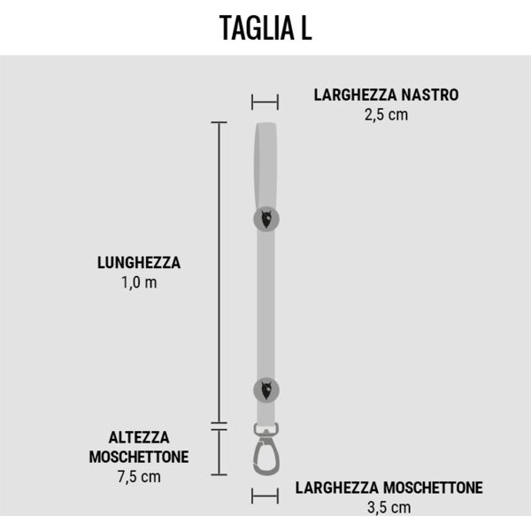 morso guinzaglio fisso bubble leo per cani l