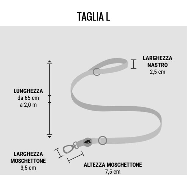 morso guinzaglio multifunzione bubble leo per cani l