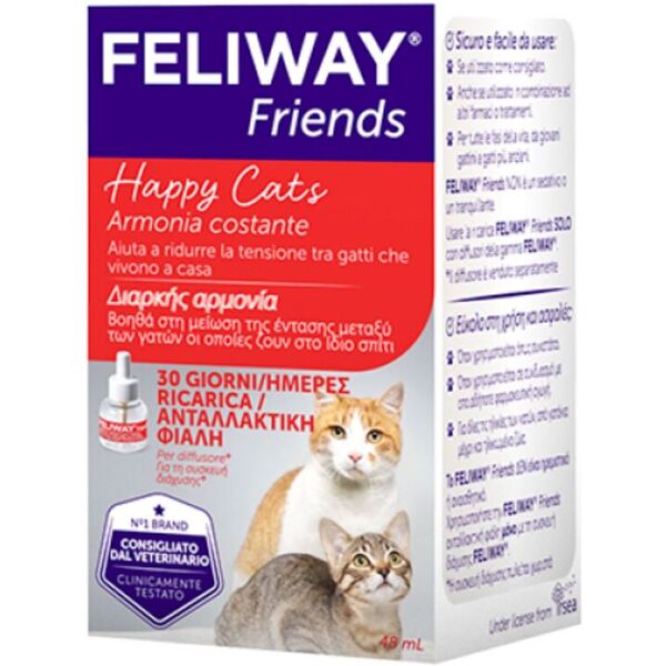 feliway ceva ® friends 1 ricarica 30 giorni 48ml