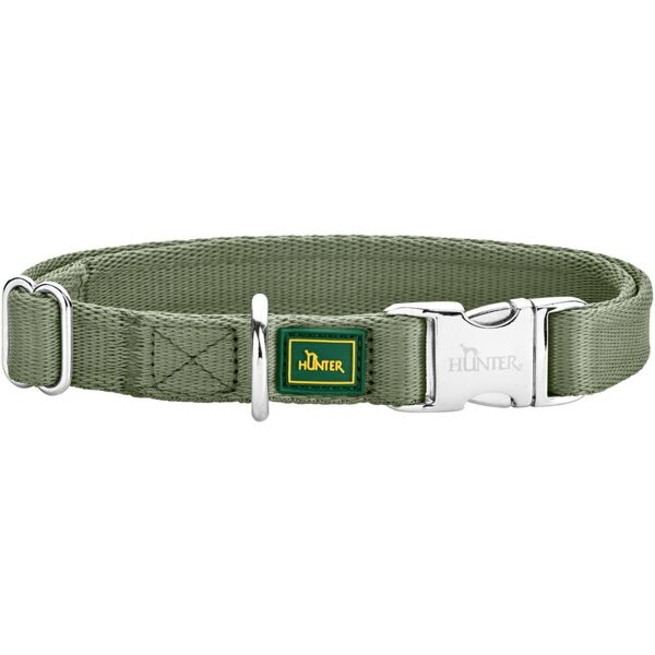 hunter collare regolabile inari alu-strong verde pastello per cani m 30-45cm