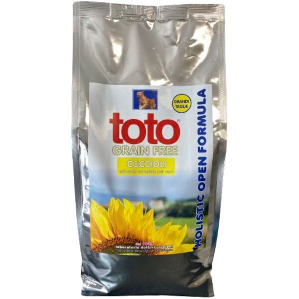 toto 4kg holistic open formula cuccioli grandi taglie grain free puppy