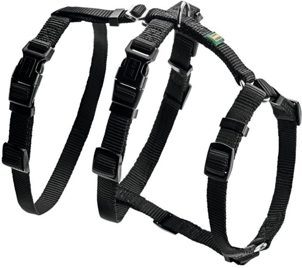 Hunter Pettorina Vario Rapid Antifuga Antipanico in Nylon per Cani Nero XS-S (torace 38-52cm)