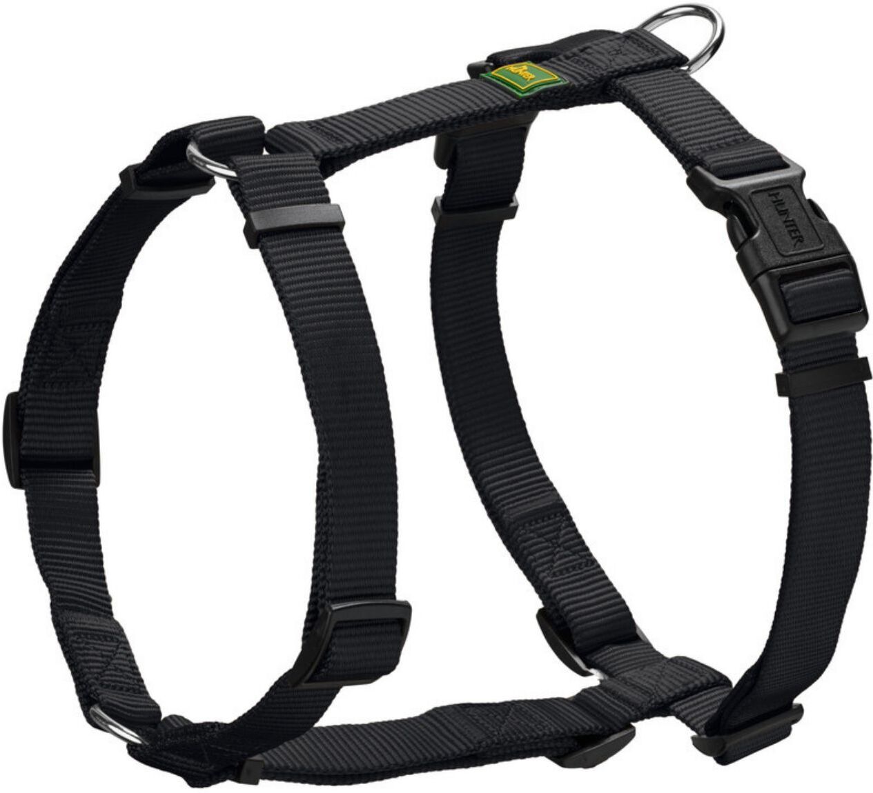 Hunter Pettorina Vario Rapid in Nylon per Cani Nero L (torace 64-100cm / collo 50-78cm)