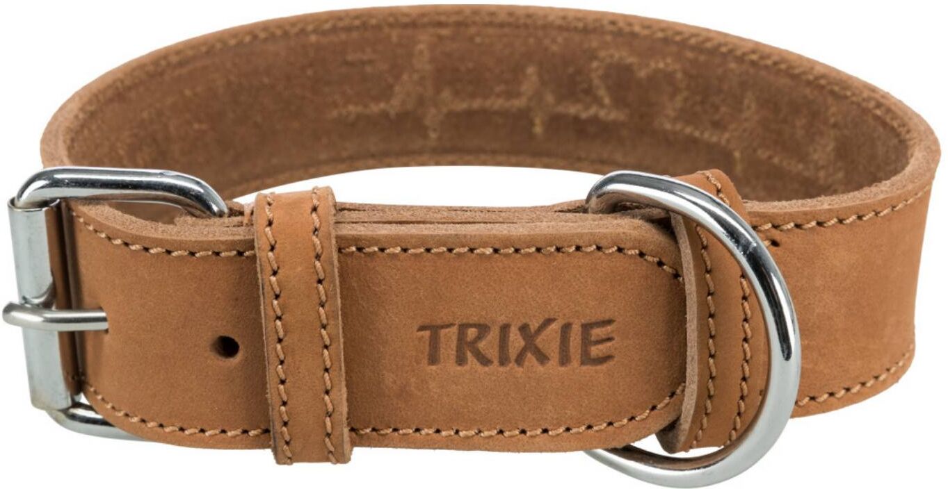 Trixie Collare per Cani Rustic "Heartbeat" Marrone L-XL:55-65cm/40mm