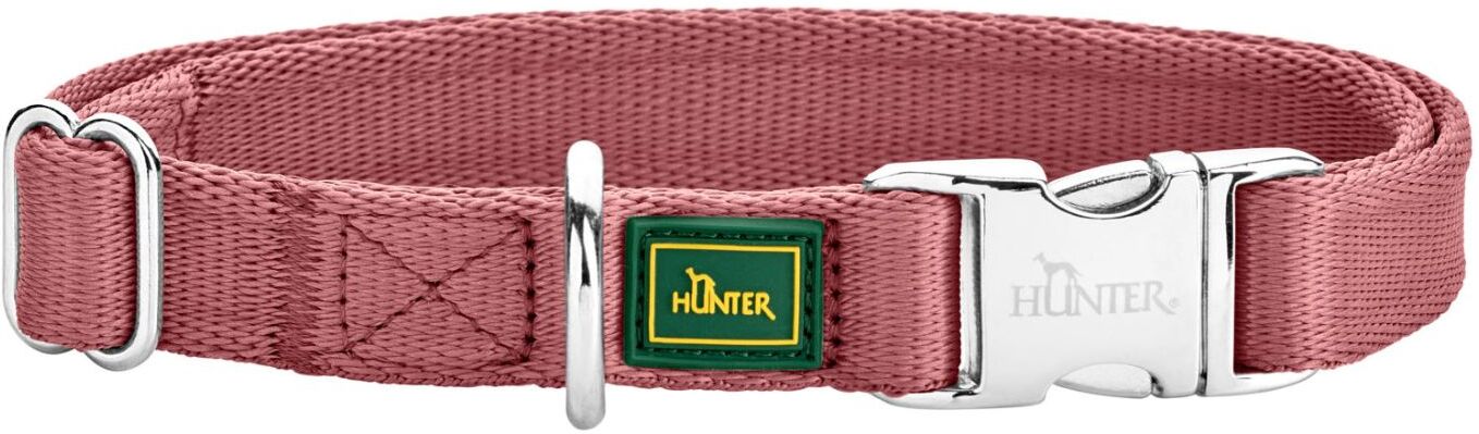 Hunter Collare Regolabile Inari Alu-Strong Rosso Pastello per Cani L 40-55cm