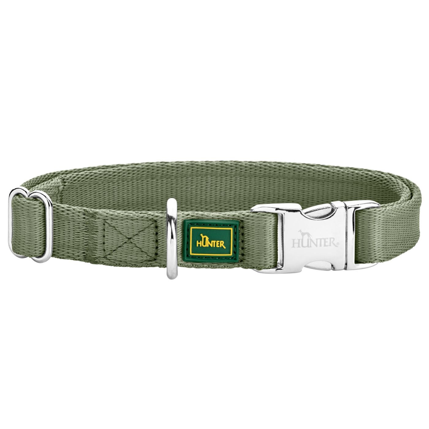 Hunter Collare Regolabile Inari Alu-Strong Verde Pastello per Cani M 30-45cm