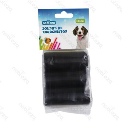 Nobleza Sacchetti Igienici per Cani 3 Rotoli Neri Nobleza Sacchetti Igienici per Cani 3 Rotoli Neri