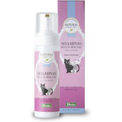 Derbe - Modello - Shampoo mousse secco per gatti e roditori - Shampoo Derbe - Modello - Shampoo mousse secco per gatti e roditori - Shampoo