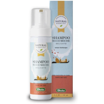 Derbe Natural Derma Pet by Shampoo Secco Mousse Delicato per Cuccioli e Cani 150 ml Natural Derma Pet Derbe Natural Derma Pet by Shampoo Secco Mousse Delicato per Cuccioli e Cani 150 ml Natural Derma Pet