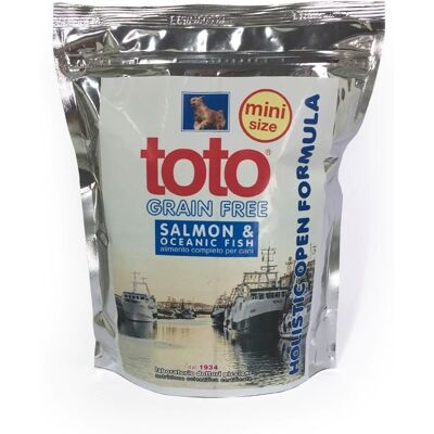 Toto 500 g Holistic Grain Free Salmone MINI SIZE per Cani Toto 500 g Holistic Grain Free Salmone MINI SIZE per Cani