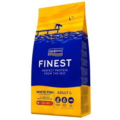 Fish4Dogs Sacco da 12 Kg Finest Adult SMALL Pesce Bianco per Cani Adulti Fish4Dogs Sacco da 12 Kg Finest Adult SMALL Pesce Bianco per Cani Adulti