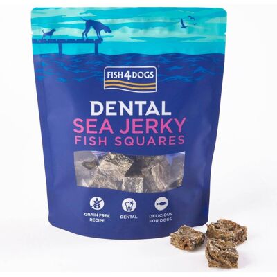 Fish4Dogs Dental Sea Jerky Squares Premi per Cani 115 g Fish4Dogs Dental Sea Jerky Squares Premi per Cani 115 g
