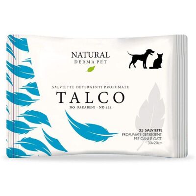 Salviette Naturali Derbe per Animali - Biodegradabili, Senza Alcool, Profumo di Talco - 35 pezzi Salviette Naturali Derbe per Animali - Biodegradabili, Senza Alcool, Profumo di Talco - 35 pezzi