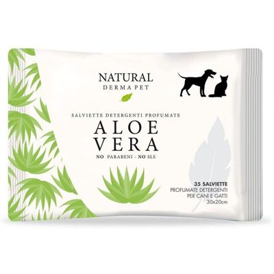 Derbe Natural Derma Pet by Salviette Aloe Vera per Cani Gatti e Cuccioli 1 Pz 100% Biodegradabili Derbe Natural Derma Pet by Salviette Aloe Vera per Cani Gatti e Cuccioli 1 Pz 100% Biodegradabili