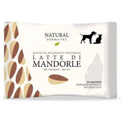 Derbe Natural Derma Pet by Salviette Latte di Mandorle per Cani Gatti e Cuccioli 1 Pz 100% Biodegradabili Derbe Natural Derma Pet by Salviette Latte di Mandorle per Cani Gatti e Cuccioli 1 Pz 100% Biodegradabili