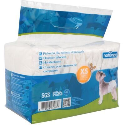Nobleza Pannolini Igienici Usa e Getta Super Assorbenti per Cani XS Nobleza Pannolini Igienici Usa e Getta Super Assorbenti per Cani XS