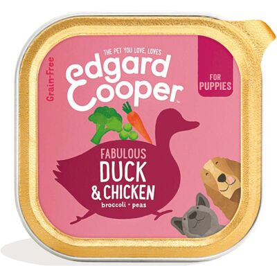 Edgard & Cooper Edgard & Cooper Umido per Cuccioli Puppy Anatra e Pollo con Broccoli Carota e Zucca 150g Edgard & Cooper Edgard & Cooper Umido per Cuccioli Puppy Anatra e Pollo con Broccoli Carota e Zucca 150g