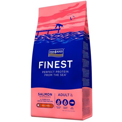 Fish4Dogs Finest Adult Salmone SMALL per Cani Sacco da 6 Kg Fish4Dogs Finest Adult Salmone SMALL per Cani Sacco da 6 Kg