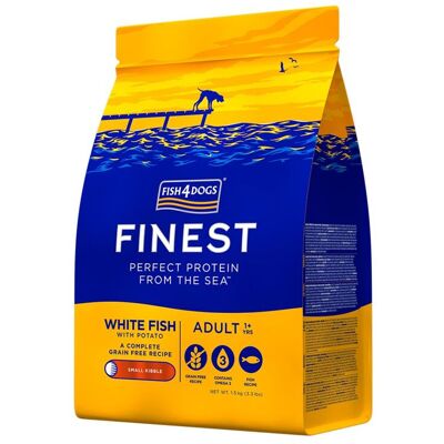 Fish4Dogs Sacco da 1,5 Kg Finest Adult SMALL Pesce Bianco per Cani Adulti Fish4Dogs Sacco da 1,5 Kg Finest Adult SMALL Pesce Bianco per Cani Adulti