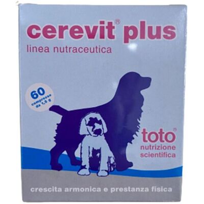 Toto Cerevit Plus Integratore per Cani Linea Nutraceutica 60 compresse Toto Cerevit Plus Integratore per Cani Linea Nutraceutica 60 compresse