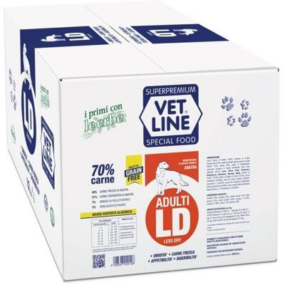 Vet Line - Anatra LD Grain Free Monoproteico - 12 Kg - Monoproteico - Cibo per cani Vet Line - Anatra LD Grain Free Monoproteico - 12 Kg - Monoproteico - Cibo per cani
