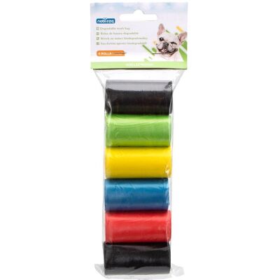 Nobleza Sacchetti Igienici Biodegradabili 6 Rotoli Colorati Nobleza Sacchetti Igienici Biodegradabili 6 Rotoli Colorati