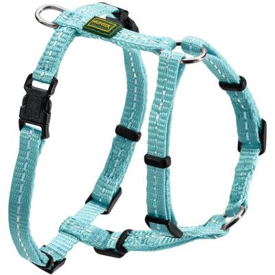 Hunter Pettorina ad H per Cani Tripoli in Nylon Azzurro Riflettente XXS-XS (torace 32-44cm) Hunter Pettorina ad H per Cani Tripoli in Nylon Azzurro Riflettente XXS-XS (torace 32-44cm)