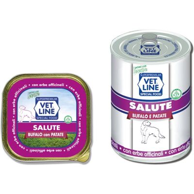 Vetline Vet Line Salute Bufalo con Patate Alimento Umido Monoproteico per Cani 150 gr Vetline Vet Line Salute Bufalo con Patate Alimento Umido Monoproteico per Cani 150 gr