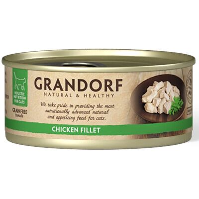 Grandorf Alimento Umido per Gatti Filetti di Pollo 70 g Grandorf Alimento Umido per Gatti Filetti di Pollo 70 g