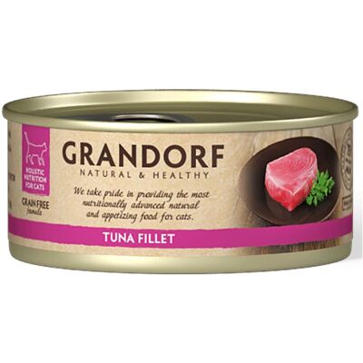 Grandorf Alimento Umido per Gatti Filetti di Tonno 70 g Grandorf Alimento Umido per Gatti Filetti di Tonno 70 g