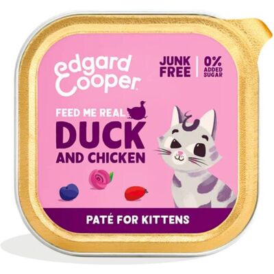 Cibo umido per gattini Edgard & Cooper pollo e anatra Cibo umido per gattini Edgard & Cooper pollo e anatra