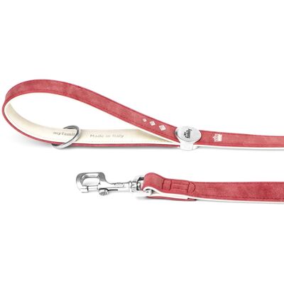 MyFamily Guinzaglio per Cani in Similpelle Crema e Bordeaux 180 x 2,2 cm Royal Ricamo Corona Queen MyFamily Guinzaglio per Cani in Similpelle Crema e Bordeaux 180 x 2,2 cm Royal Ricamo Corona Queen