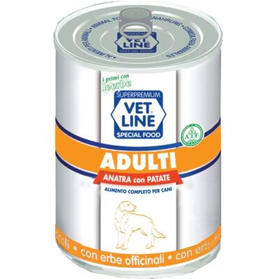Vetline Vet Line Umido Adulti Anatra e Patate per Cani Adulti 400 gr Vetline Vet Line Umido Adulti Anatra e Patate per Cani Adulti 400 gr