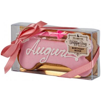 Doggye Bag DoggyeBag Birthday Bone Auguri Rosa Biscotto Compleanno per Cani Doggye Bag DoggyeBag Birthday Bone Auguri Rosa Biscotto Compleanno per Cani