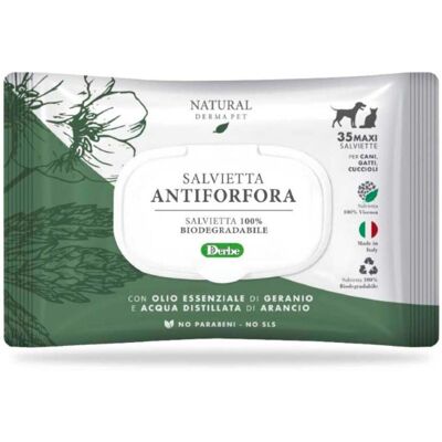 Derbe Derma Naturale Per Cani Gatti Cuccioli Salviette Antiforfora Biodegradabili Derbe Derma Naturale Per Cani Gatti Cuccioli Salviette Antiforfora Biodegradabili