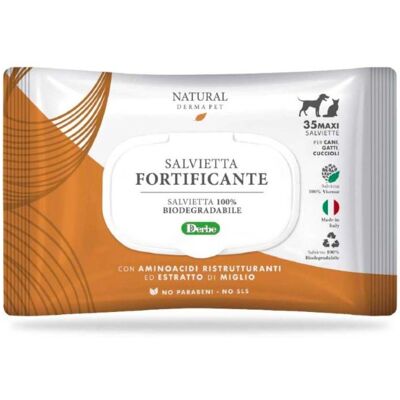 Derbe Natural Derma Pet - Salviette per animali - Biodegradabili, Fortificanti, 35 pezzi Derbe Natural Derma Pet - Salviette per animali - Biodegradabili, Fortificanti, 35 pezzi