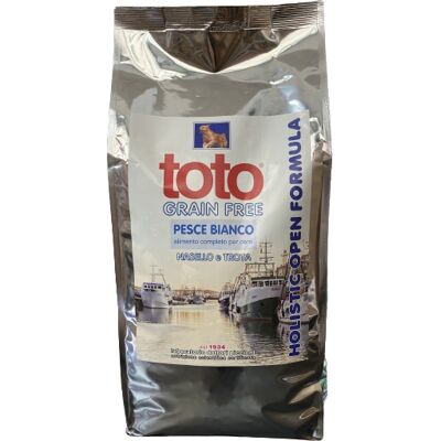 Toto 4 Kg Holistic Open Formula Pesce Bianco Nasello e Trota Grain Free per Cani Toto 4 Kg Holistic Open Formula Pesce Bianco Nasello e Trota Grain Free per Cani