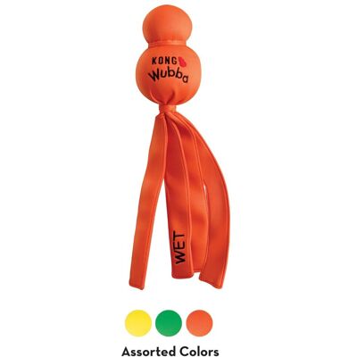 Kong Wubba Wet Galleggiante Gioco in Neoprene per Cani Colori Assortiti XL 43cm Kong Wubba Wet Galleggiante Gioco in Neoprene per Cani Colori Assortiti XL 43cm