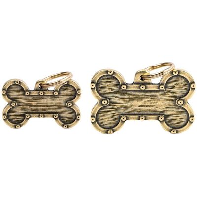 MyFamily Medaglietta per Cani Personalizzabile Osso Strong Futuristico Bronx Ottone Inglese L MyFamily Medaglietta per Cani Personalizzabile Osso Strong Futuristico Bronx Ottone Inglese L