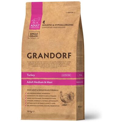 Grandorf Adult Tacchino Medium & Maxi per Cani Adulti 10 Kg Grandorf Adult Tacchino Medium & Maxi per Cani Adulti 10 Kg