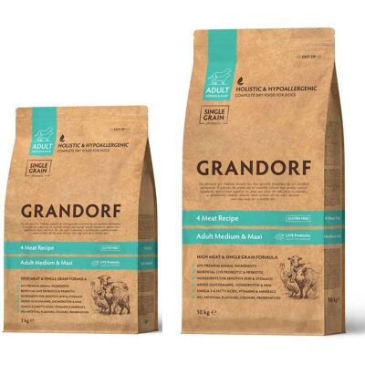 Grandorf Alimento secco ad alto contenuto proteico - Adulti medi e grandi - 3kg Grandorf Alimento secco ad alto contenuto proteico - Adulti medi e grandi - 3kg