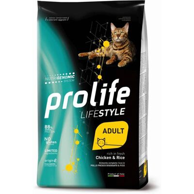 Amicafarmacia Prolife Life Style Adult Pollo & Riso Cibo per Gatti - 1,5kg Amicafarmacia Prolife Life Style Adult Pollo & Riso Cibo per Gatti - 1,5kg