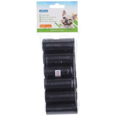 Nobleza Sacchetti Igienici per Cani 6 Rotoli Neri Nobleza Sacchetti Igienici per Cani 6 Rotoli Neri