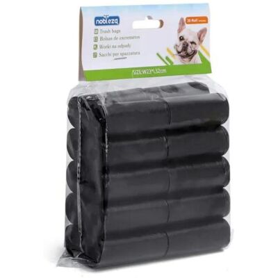 Nobleza Sacchetti Igienici per Cani 20 Rotoli Neri Resistenti e Universali Nobleza Sacchetti Igienici per Cani 20 Rotoli Neri Resistenti e Universali