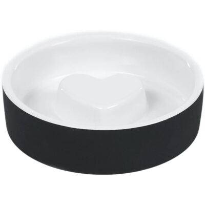 Paikka Ciotola Slow Feed in Ceramica Nera XS Ø 13 cm per Cani di Piccola Taglia Paikka Ciotola Slow Feed in Ceramica Nera XS Ø 13 cm per Cani di Piccola Taglia
