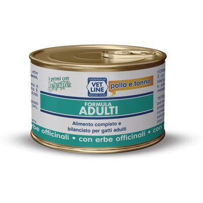 Vetline Vet Line Umido Pollo e Tonno per Gatti 85 g Vetline Vet Line Umido Pollo e Tonno per Gatti 85 g