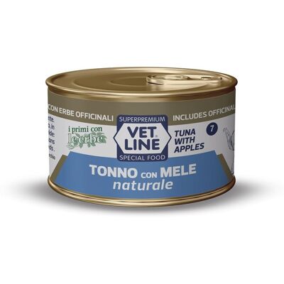 Vet Line Tonno naturale con mele per gatti - 70g Vet Line Tonno naturale con mele per gatti - 70g