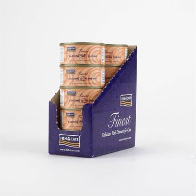 Fish4Cats 10 x 70 g Umido per Gatti Sardina con Gamberetti Fish4Cats 10 x 70 g Umido per Gatti Sardina con Gamberetti